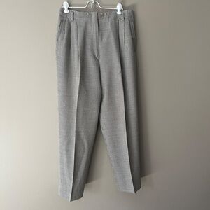 Vintage, classic pleated front, loose fit  fully lined pants. Zanella, wool/silk